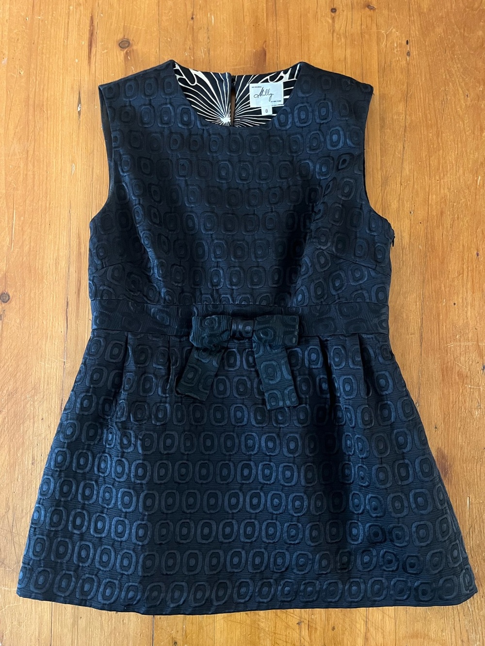 Milly of New York Archive Sleeveless Empire Waist Jacquard Mini Dress or Tunic